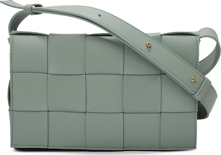 

Сумка Bottega Veneta Cassette Crossbody Bag New Sauge/Gold, зеленый