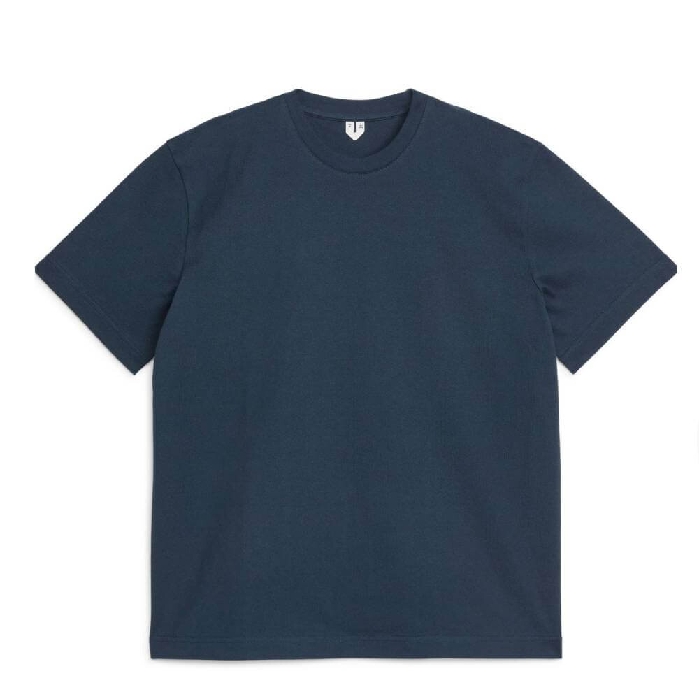 

Футболка ARKET Oversized In Heavy Quality, темно-синий