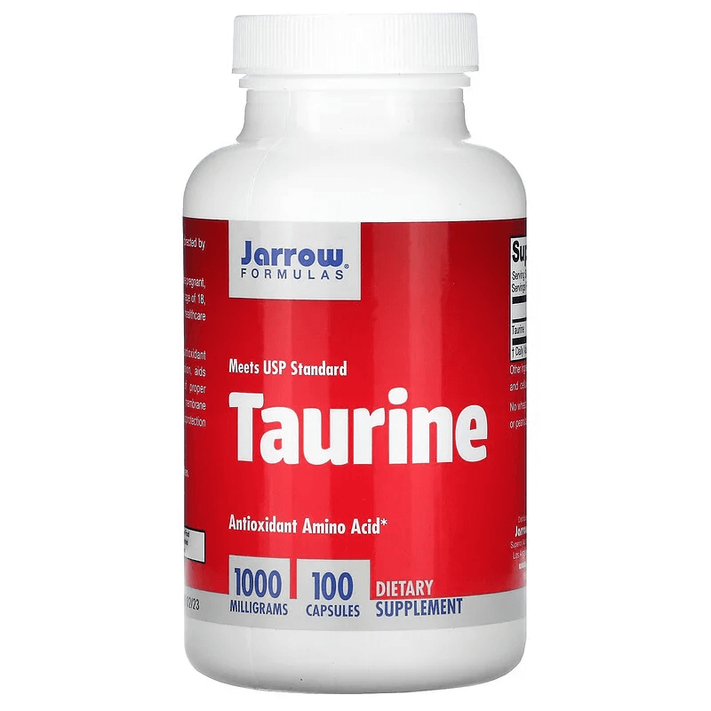 Таурин Jarrow Formulas 1000 мг, 100 капсул jarrow formulas boneup 1000 мг 180 капсул