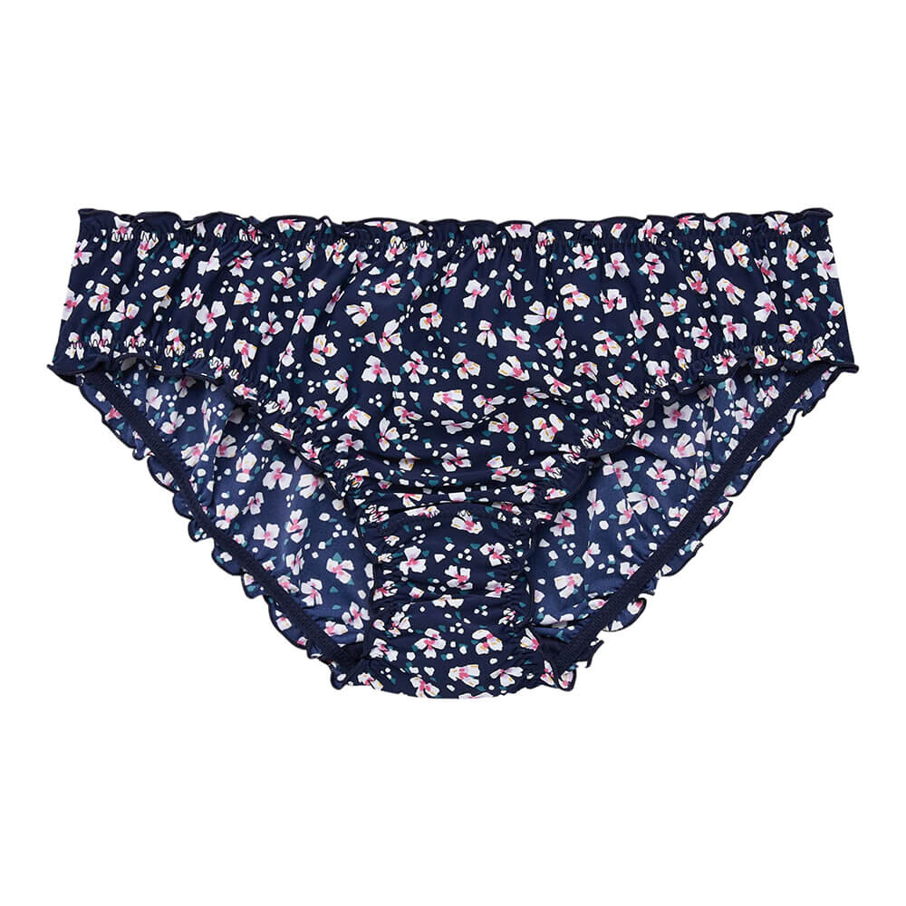 

Трусы Uniqlo Floral Frilled Mid Rise, синий
