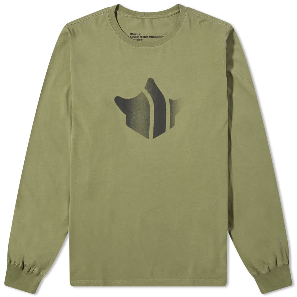 

Футболка Maharishi Long Sleeve Pointillist Logo Tee