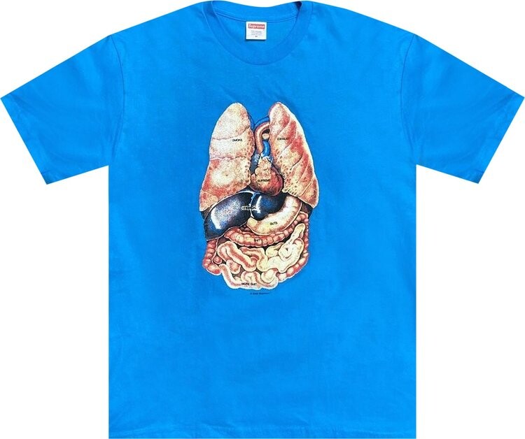 

Футболка Supreme Guts Tee 'Bright Blue', синий