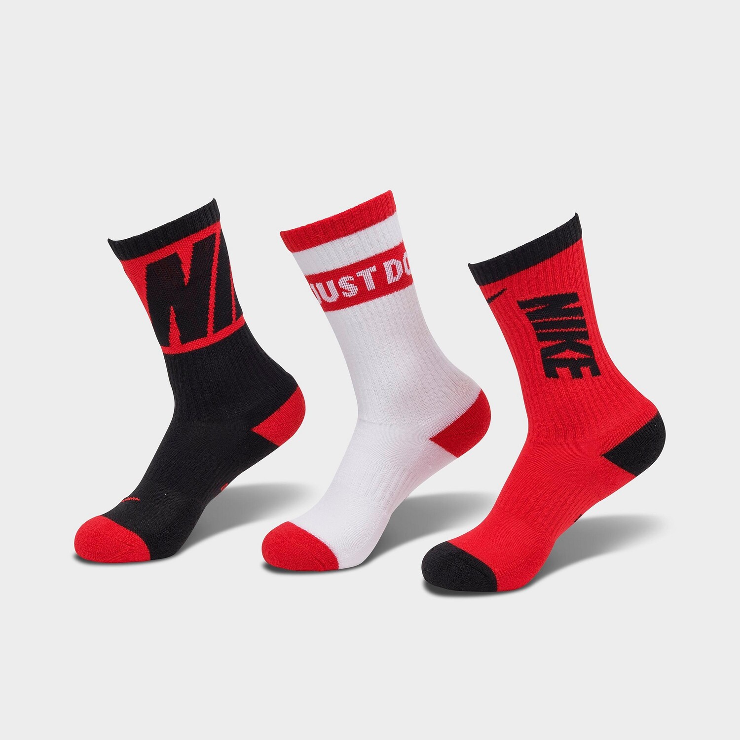 

Детские носки Nike Everyday Cushioned Crew 3 pack, красный