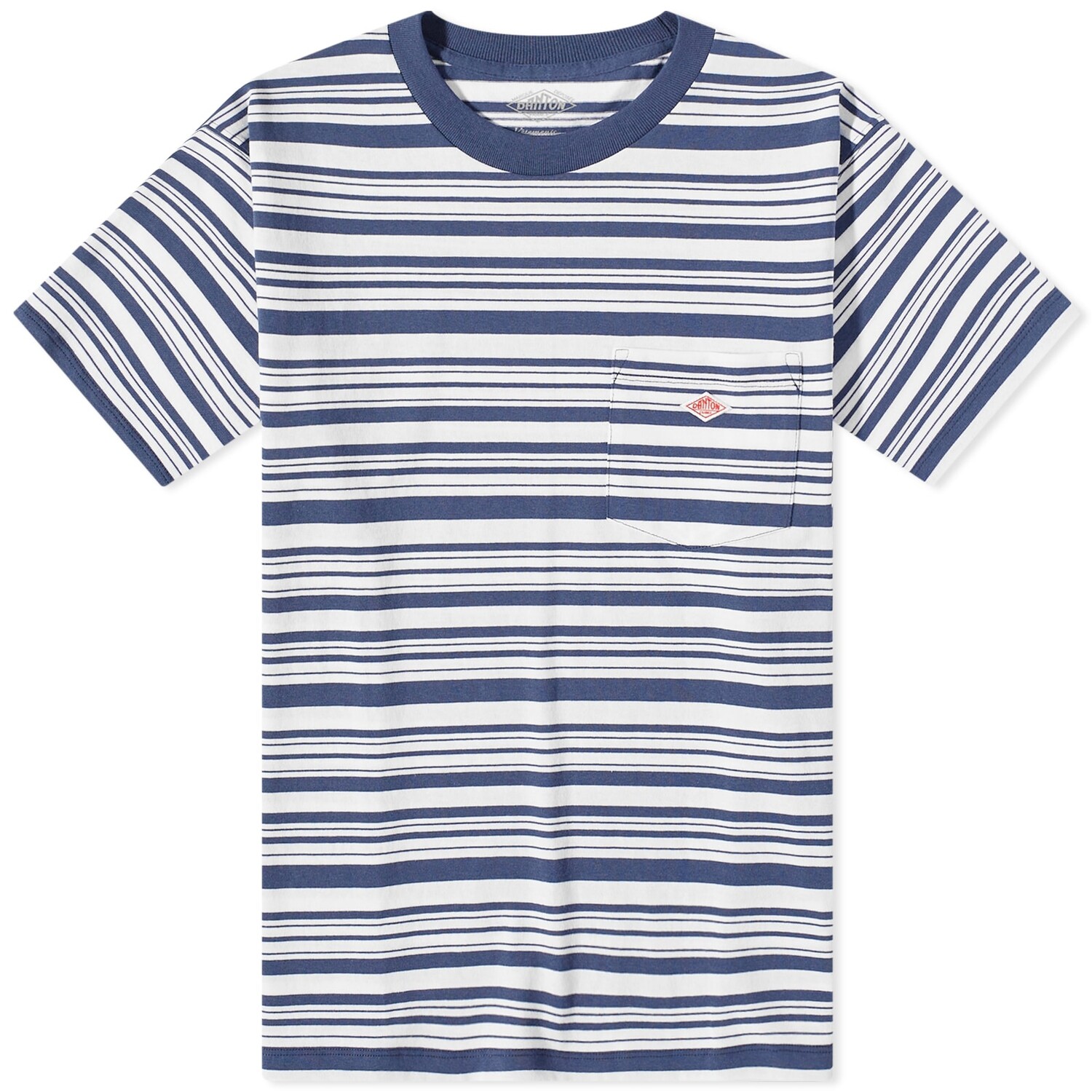 

Футболка Danton Stripe Pocket, темно-синий/белый