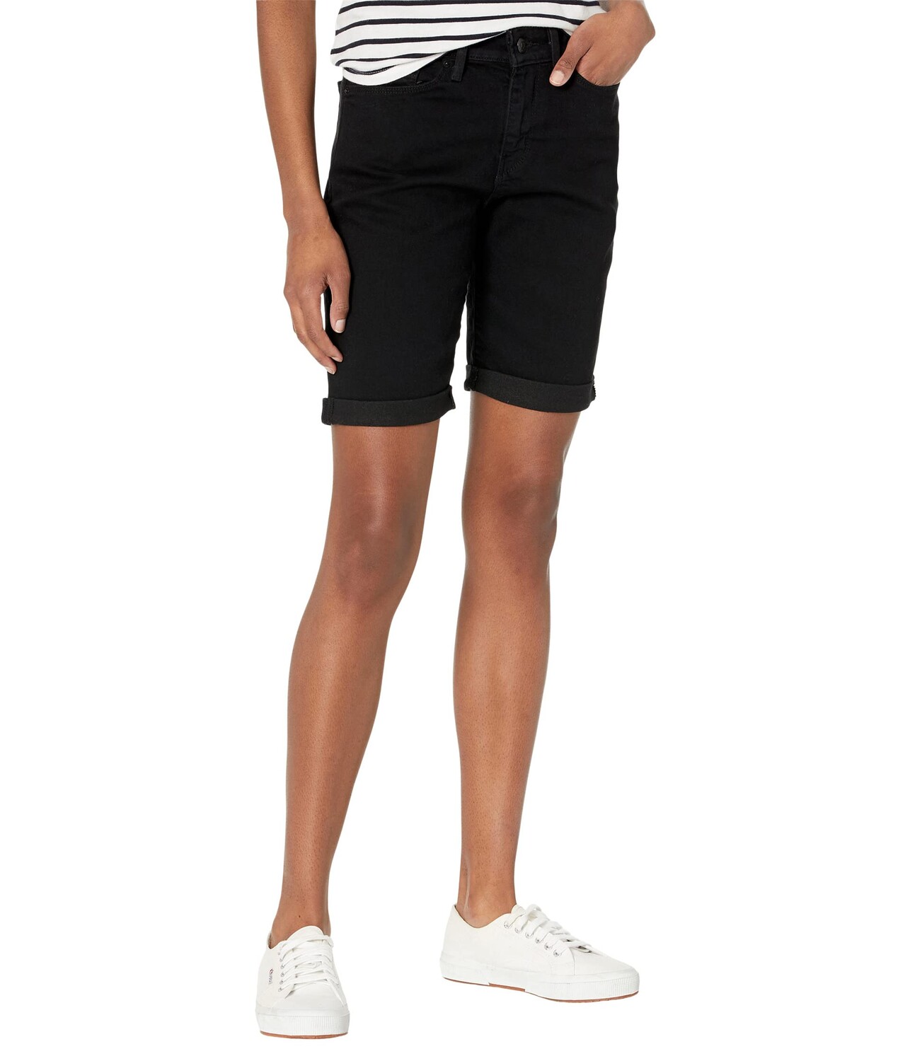 

Шорты Signature by Levi Strauss & Co. Gold Label, Mid-Rise Skinny Skinny Shorts