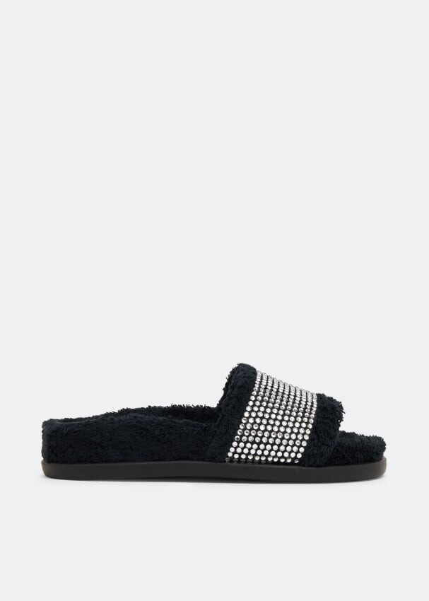 

Шлепанцы DOLCE&GABBANA Terrycloth slides, черный