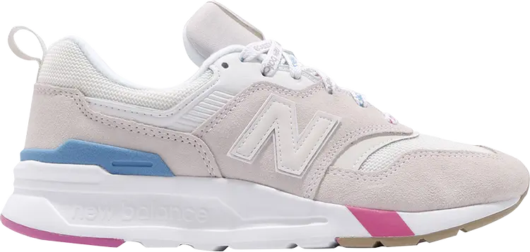 

Кроссовки New Balance Wmns 997 'Ivory Blue Pink', кремовый, Бежевый