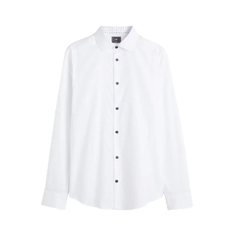 

Рубашка H&M Slim Fit Premium Cotton, белый