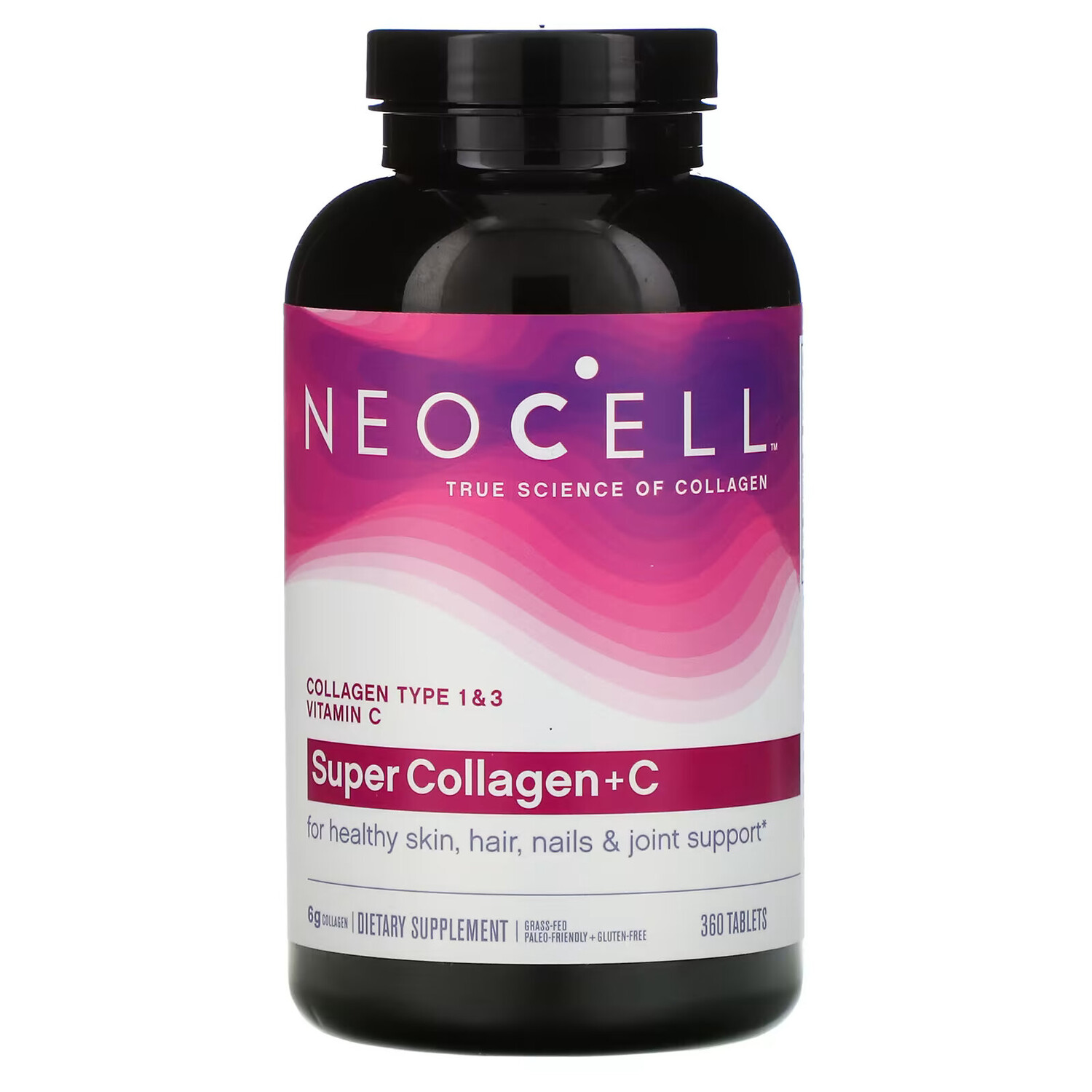 

NeoCell Super Collagen + C коллаген типа 1 и 3 с витамином C, 360 таблеток
