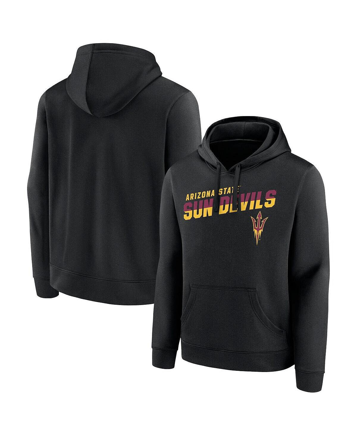 

Мужская фирменная черная толстовка с капюшоном arizona state sun devils quick slant pullover hoodie Fanatics, черный
