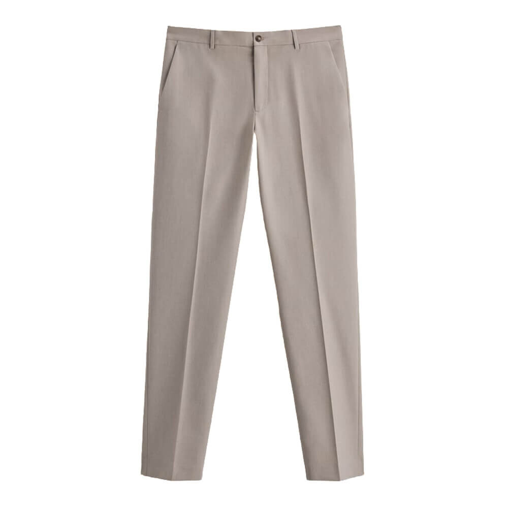 

Брюки Zara Textured Suit, темно-бежевый
