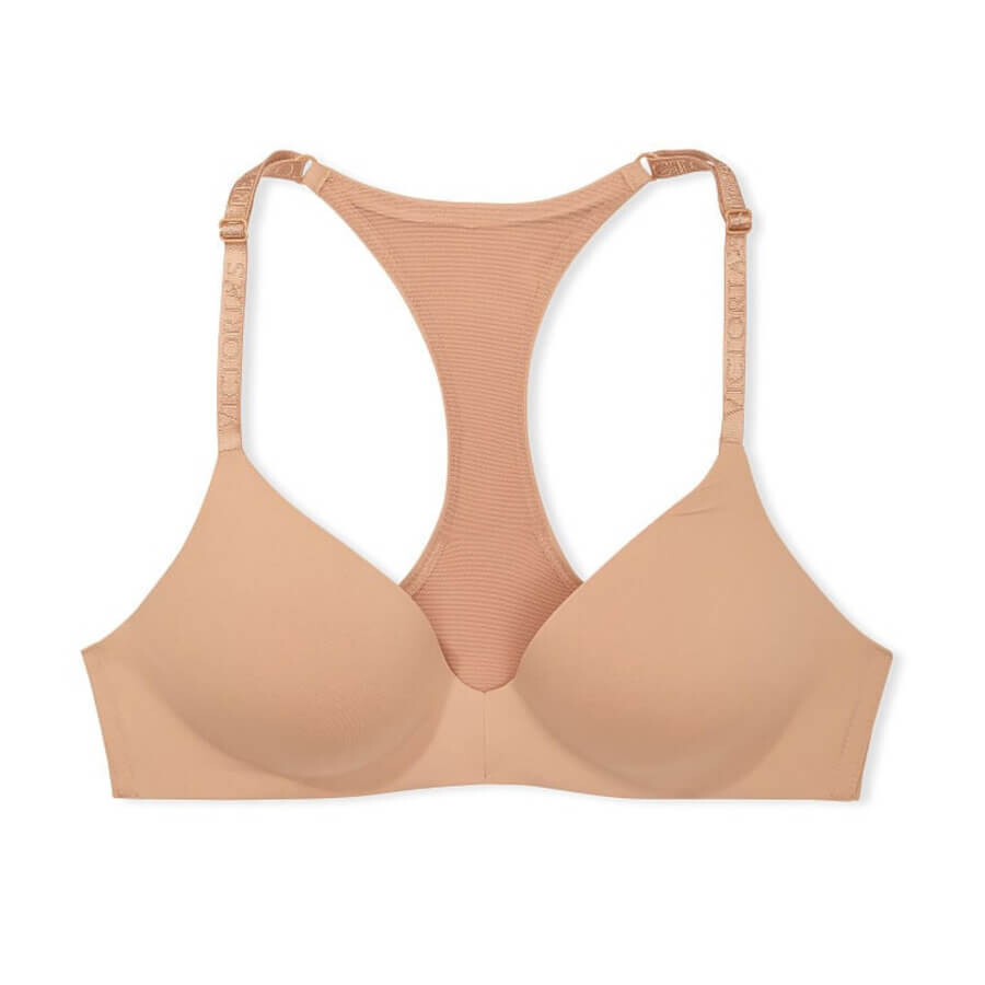 

Бюстгальтер без косточек Victoria's Secret The T-shirt Lightly Lined Front-Close, бежевый