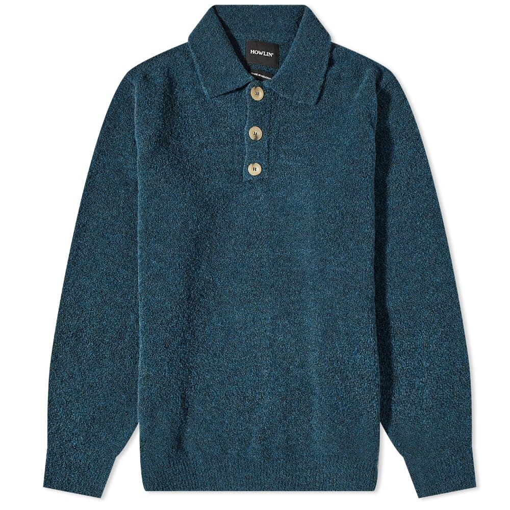 

Футболка Howlin' Believe in the Boucle Knit Polo, Серый