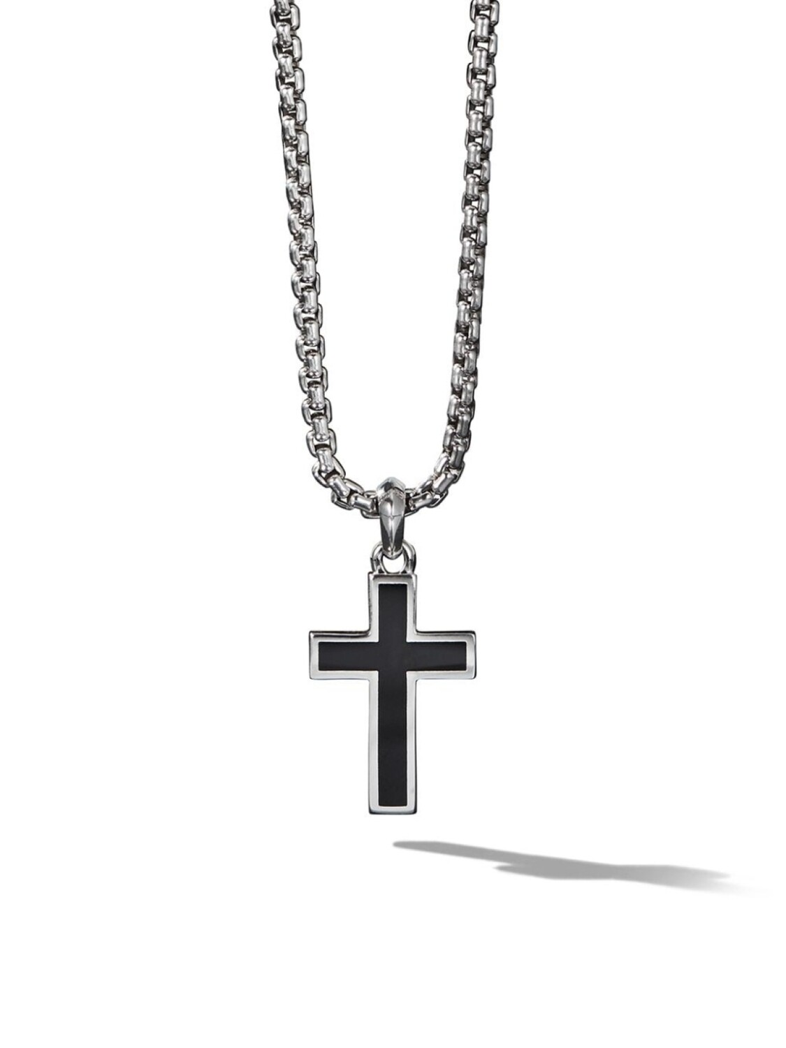 

Серебряная подвеска Exotic Stone Cross с ониксом David Yurman, черный