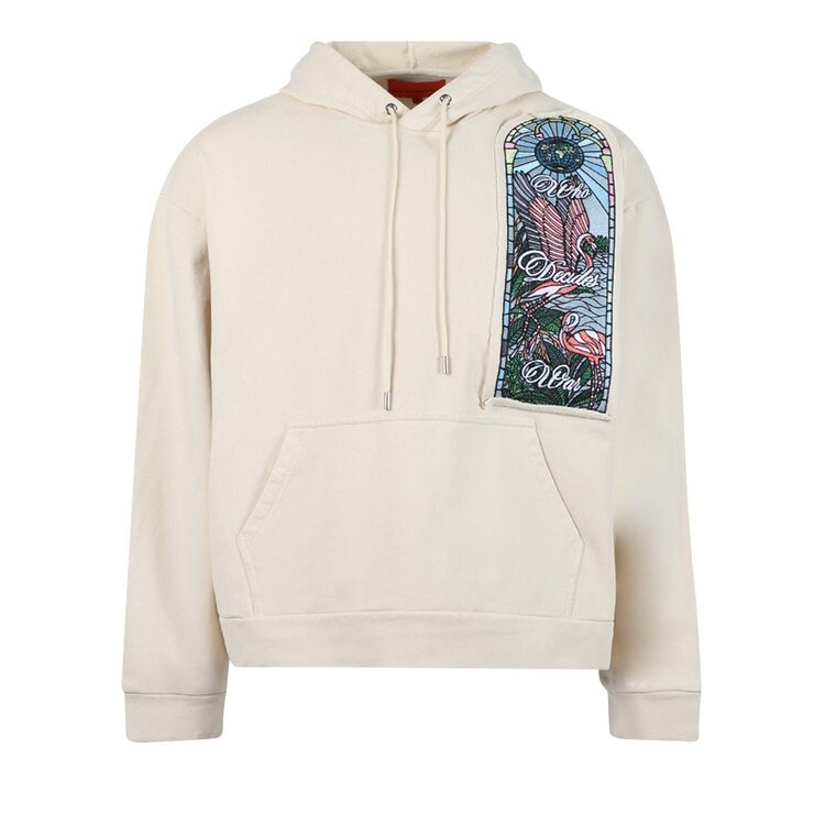 

Толстовка Who Decides War Flamingo Staff Hooded Sweatshirt 'Cream', белый