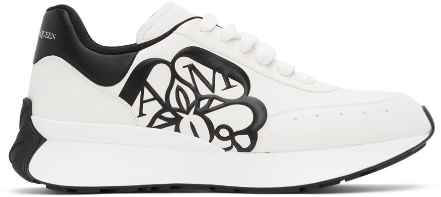 

Бело-черные кроссовки Sprint Alexander McQueen