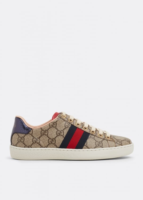 

Кроссовки GUCCI Ace GG Supreme sneakers, бежевый