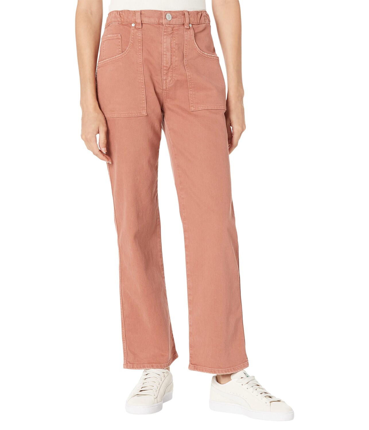 

Брюки Hudson Jeans, Remi Straight Ankle w/ Elastic Band in Bronzed, Коричневый