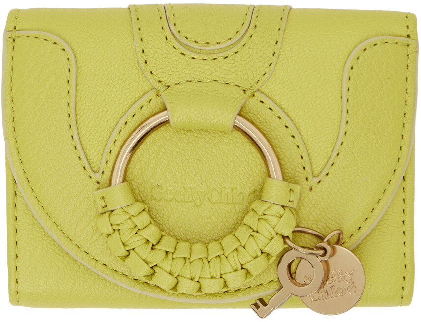 

Желтый кошелек тройного сложения Hana See by Chloé