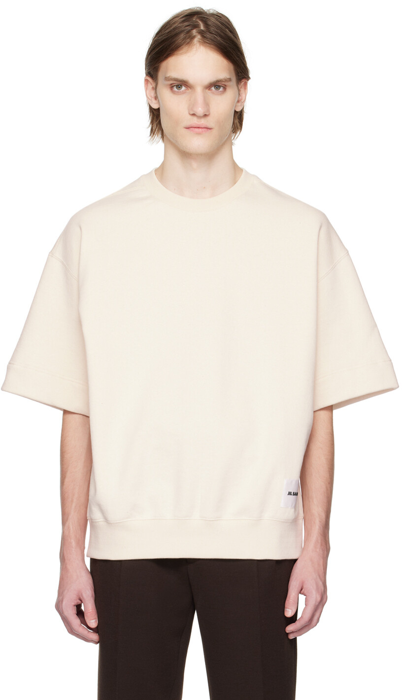 

Толстовка Off-White с нашивками Jil Sander, Белый