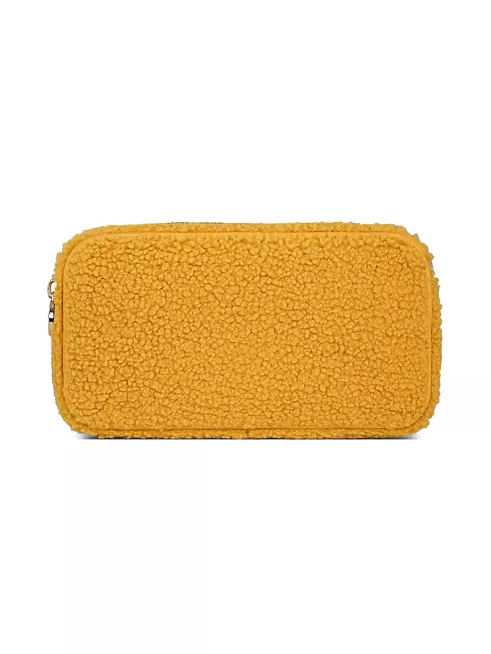 Маленькая уютная сумка из шерпы Stoney Clover Lane, цвет mustard