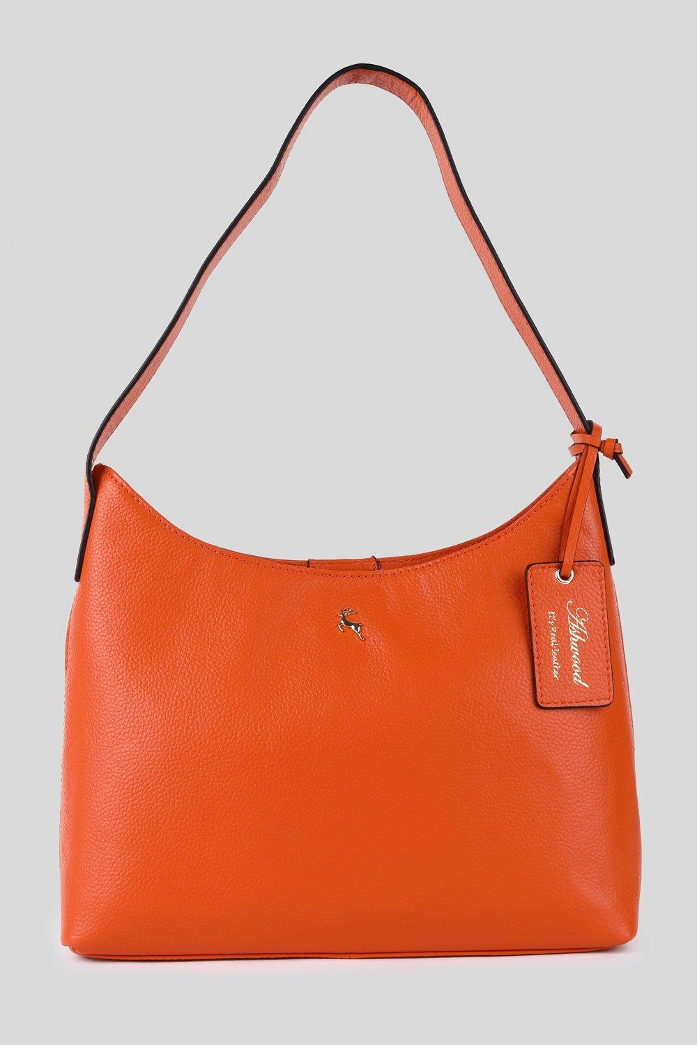 Сумка на плечо 'Splendore di Milano' из натуральной кожи Ashwood Leather, оранжевый сумка хобо размера l milano delta единый размер черный