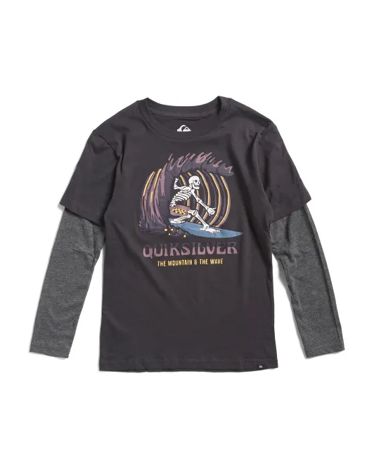

Топ для мальчиков Bliss Twofer Quiksilver, серый