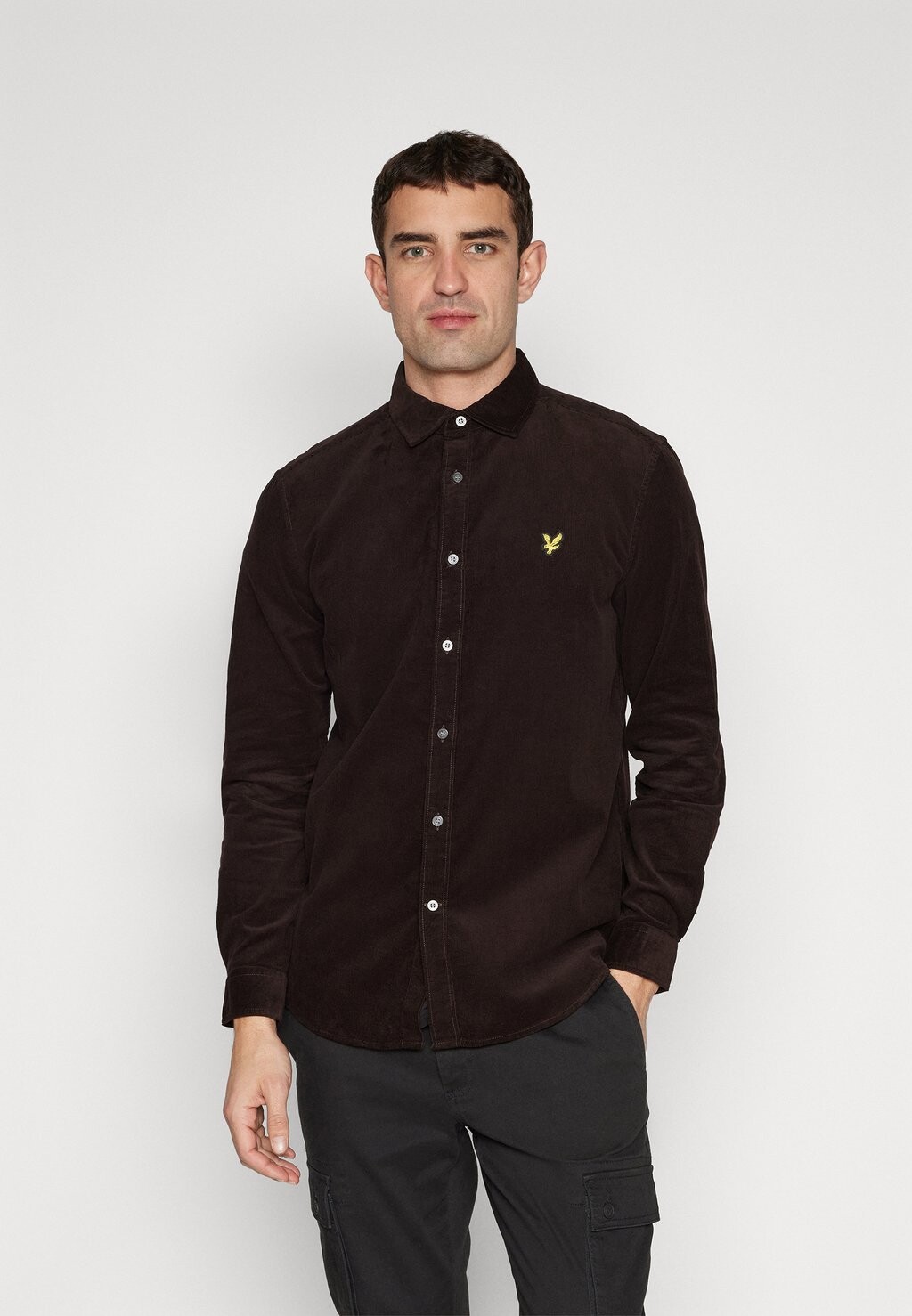 

Рубашка NEEDLE Lyle & Scott, светло-коричневый