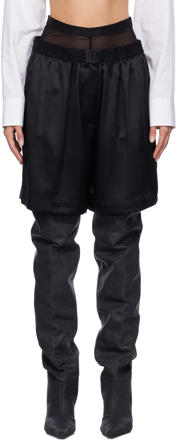 

Черные многослойные боксеры Alexander Wang
