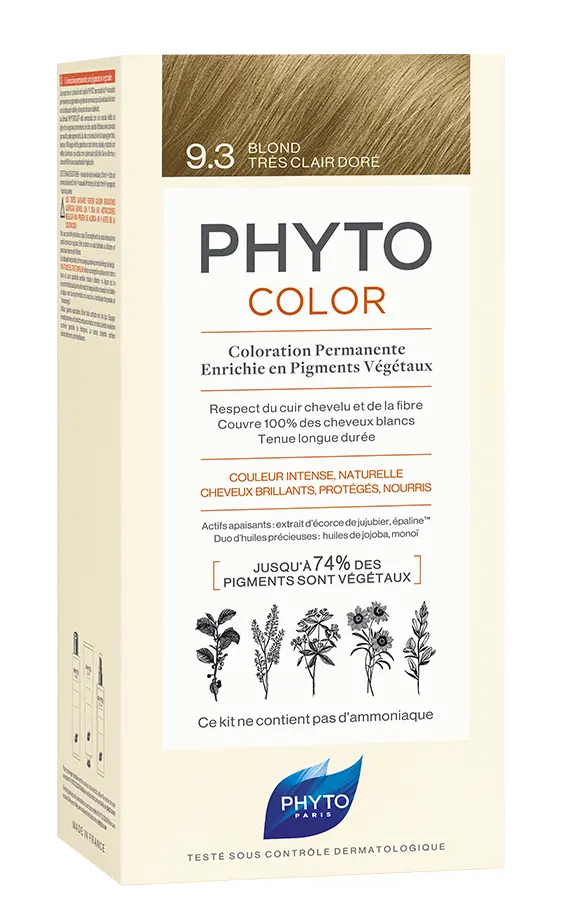 

Phyto Phytocolor 9.3 Bardzo Jasny Złoty Blond краска для волос, 1 шт.