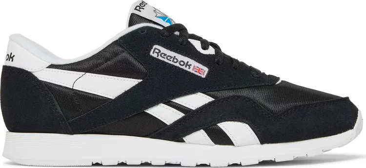 

Кроссовки classic nylon 'black white' Reebok, черный, Черный;серый