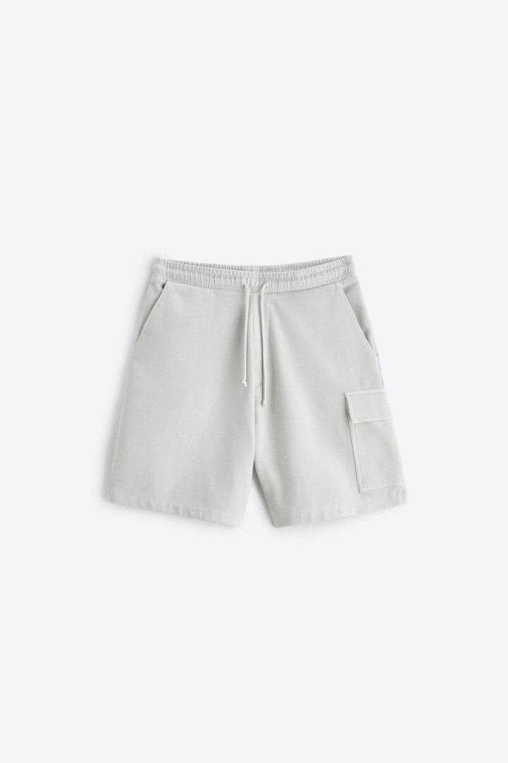 

Шорты cargo бермуды ZARA, серый