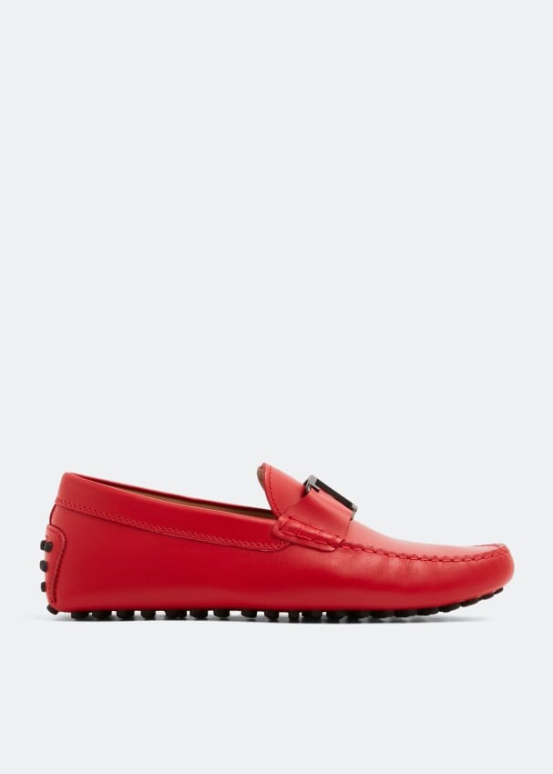 

Лоферы TOD'S Timeless Gommino driving loafers, красный