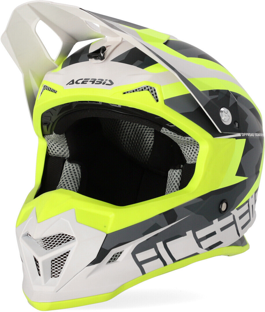 

Шлем Acerbis Profile 4 мотокроссовый, желтый/белый