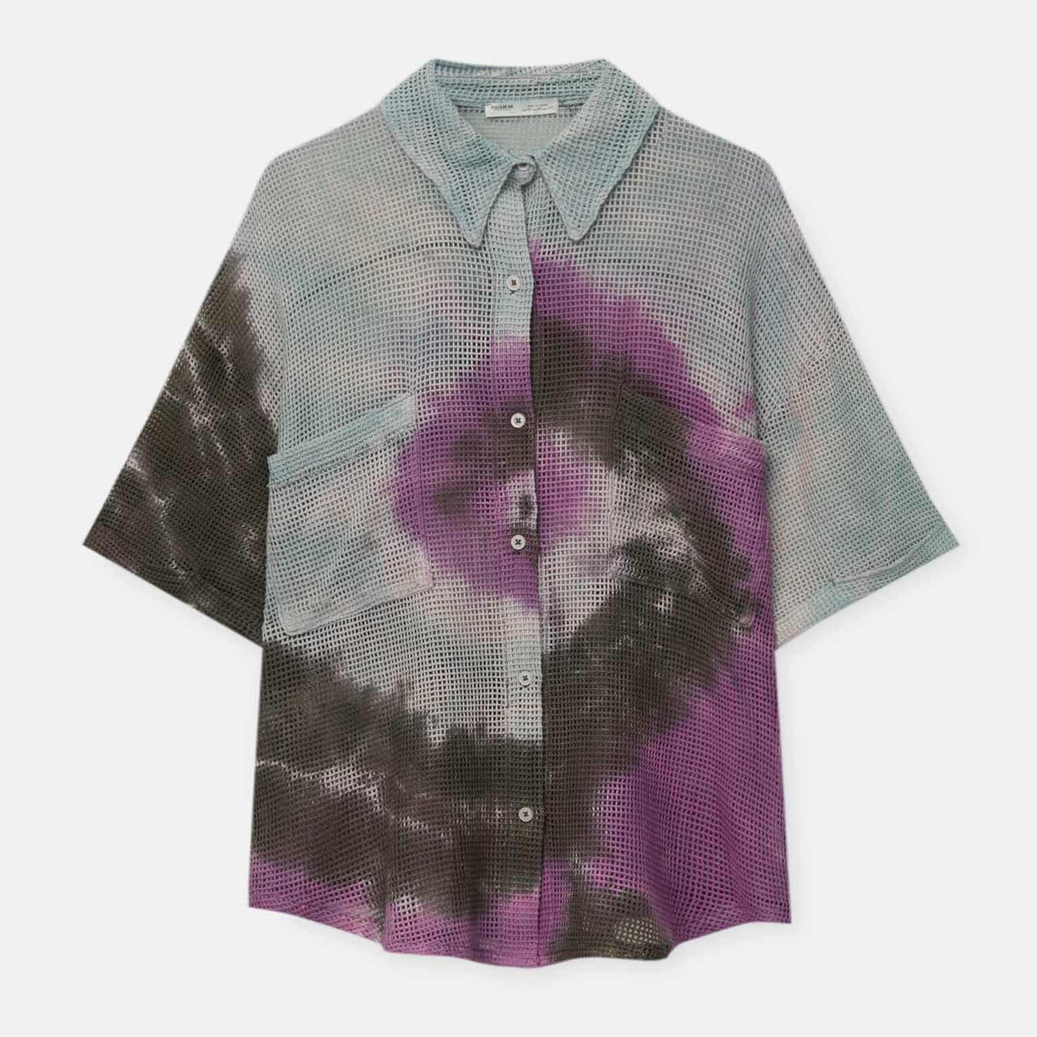 

Рубашка Pull&Bear Short Sleeve Mesh, мультиколор