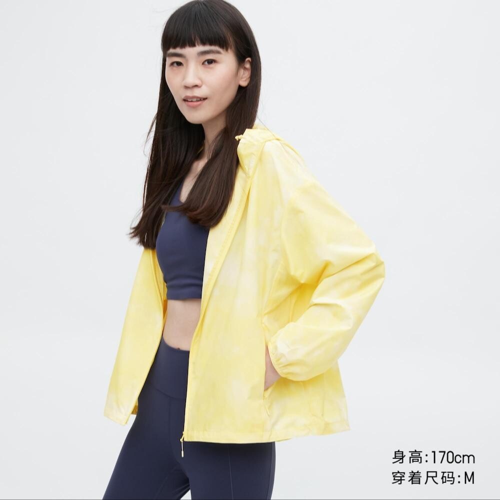 

Куртка с капюшоном Uniqlo, желтый