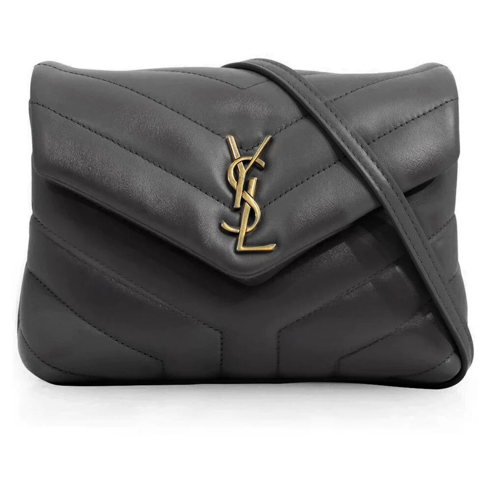 

Сумка Saint Laurent Loulou Toy Strap, темно-серый