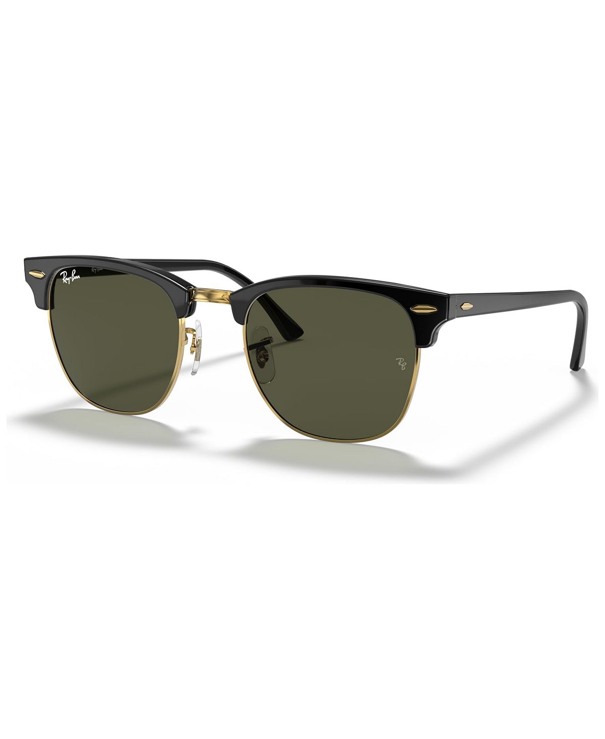 

Солнцезащитные очки унисекс с низкой перемычкой, rb3016f clubmaster classic 55 Ray-Ban, черный