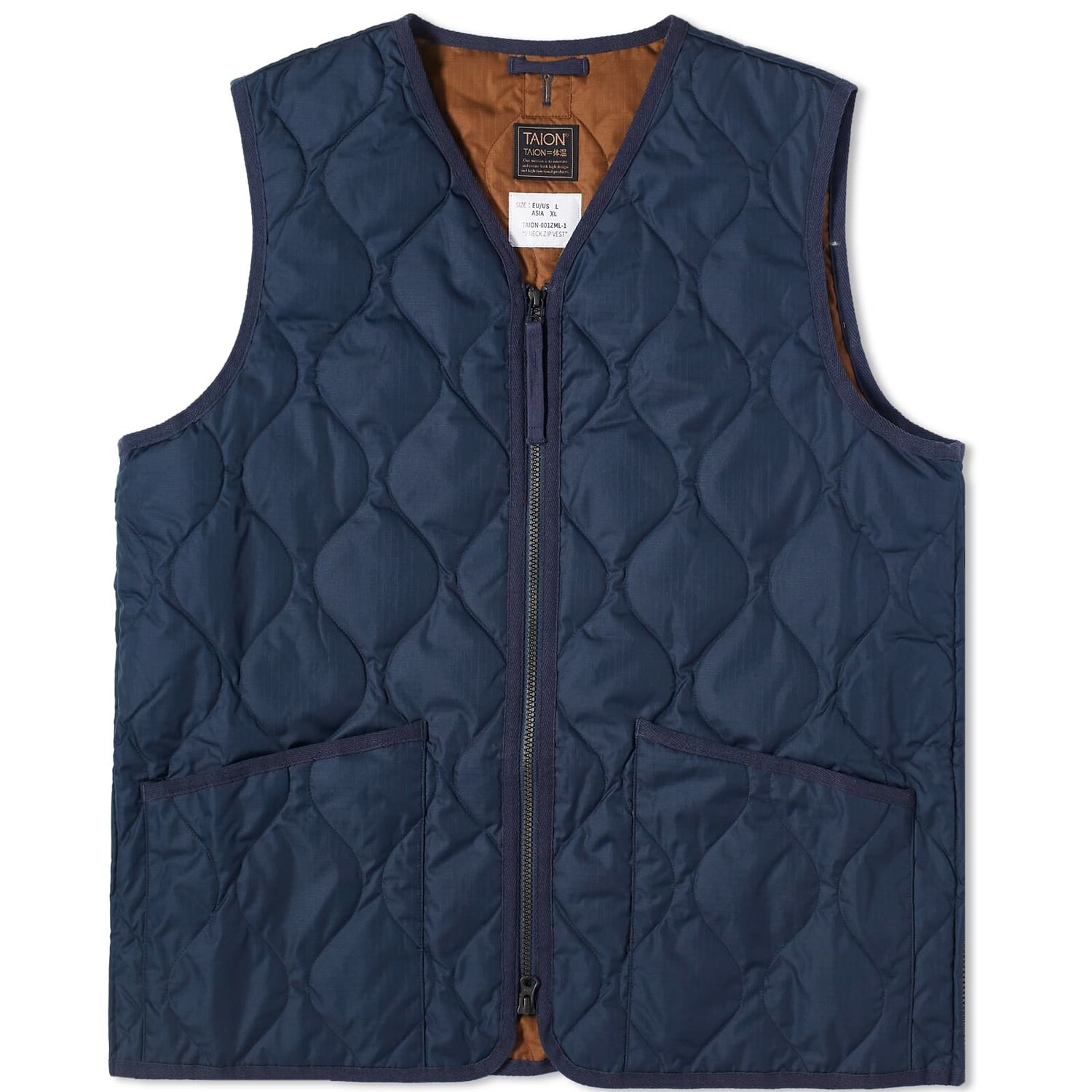 

Жилет утепленный Taion Military Zip Down, темно-синий