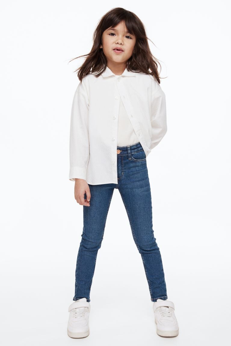 

Суперэластичные джинсы скинни H&M, синий деним