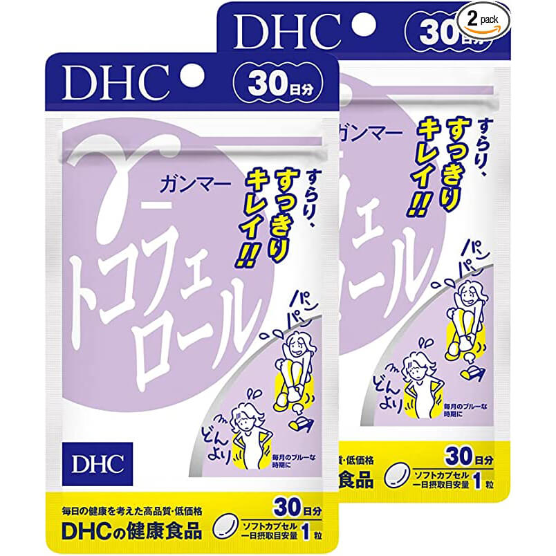 цена Токоферол (Витамин Е) DHC, 30 таблеток, 2 упаковки