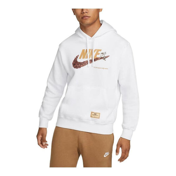 

Худи Nike NSW Coffee Bean Graphic Hoodie 'White' DX6513-100, белый