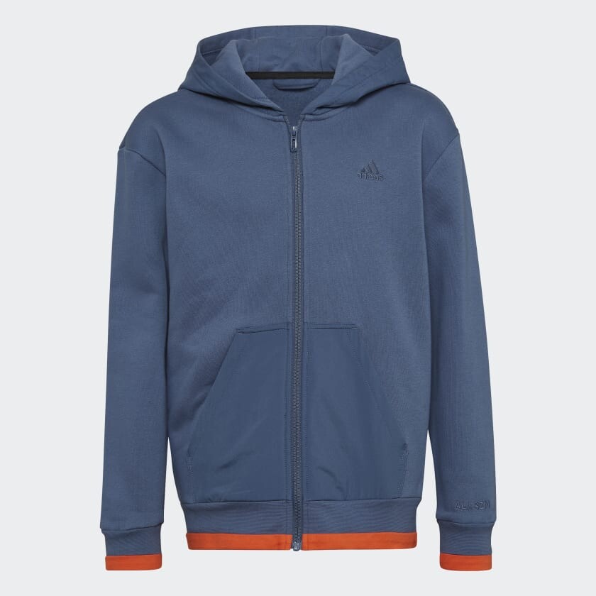

Толстовка Adidas All SZN Fleece Full-Zip, темно-синий