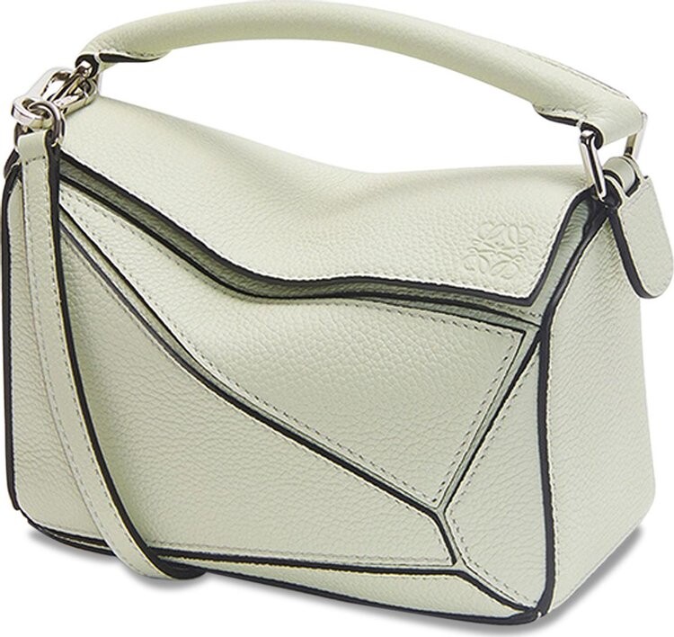 

Сумка Loewe Puzzle Mini Bag Light Celadon, белый