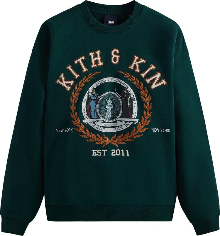 

Толстовка Kith Vintage Crewneck 'Fairway', зеленый