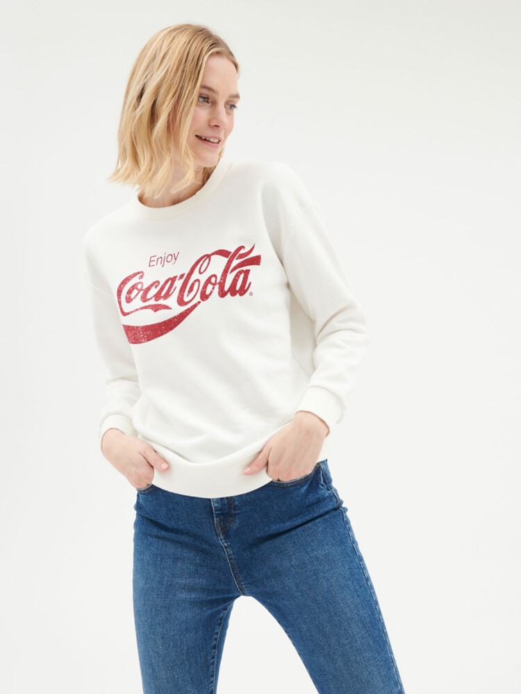 

Кремовая толстовка Coca Cola George., кремовый