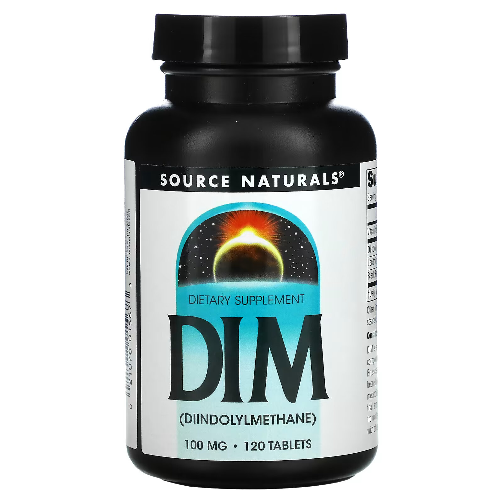 Source Naturals, DIM (дииндолилметан), 100 мг, 120 таблеток цена и фото