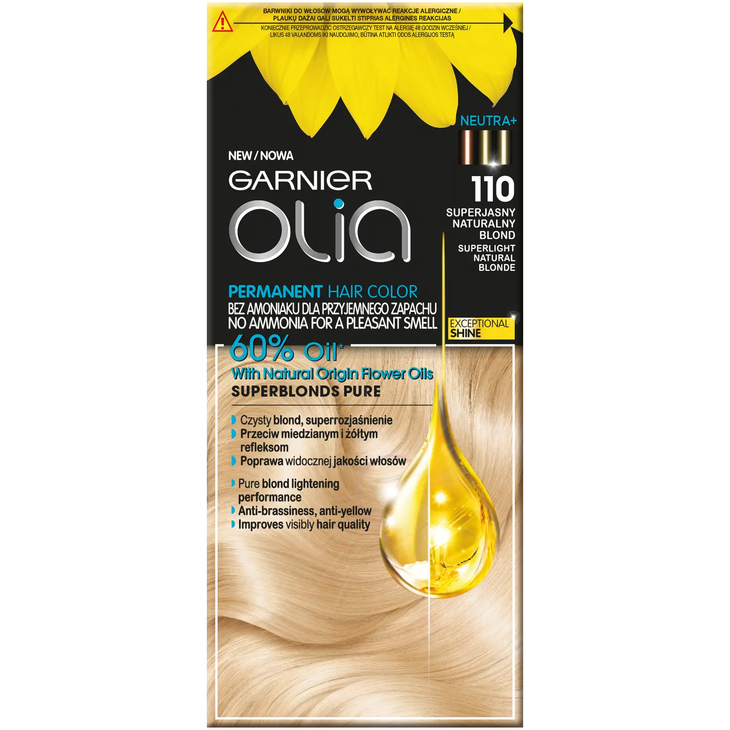 

Garnier Olia краска для волос 110 супер светлый натуральный блонд, 1 упаковка