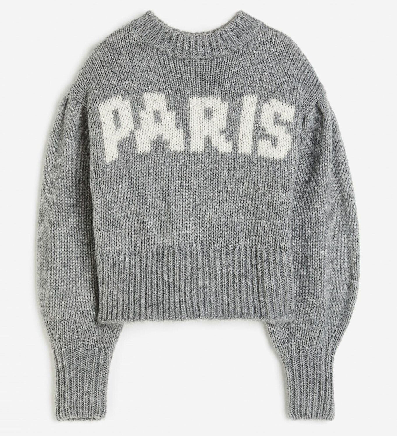 

Джемпер H&M Paris Balloon-sleeved, серый