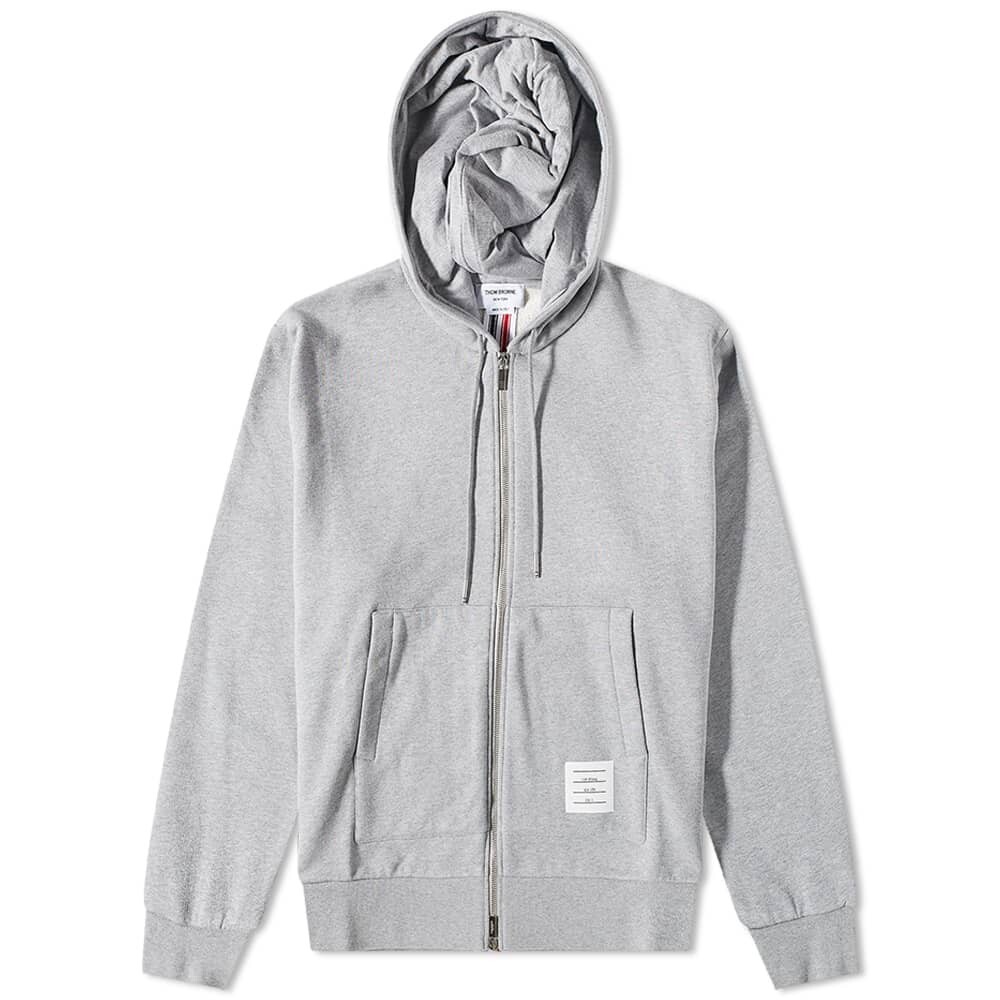 

Толстовка Thom Browne Back Stripe Hoody, Серый